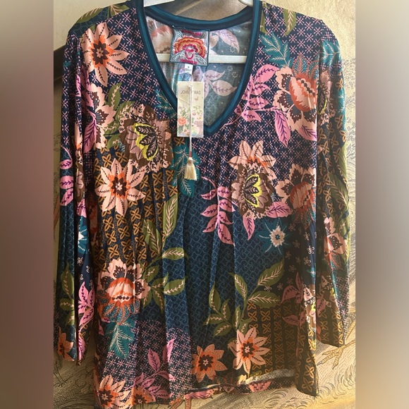 Johnny Was | Tops | New Johnny Was Bamboo Stretchy Boho Top Multi Color ...